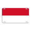Monaco Country Flag License Novelty Plate Aluminum Metal Sign