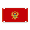 Montenegro Country Flag License Novelty Plate Aluminum Metal Sign
