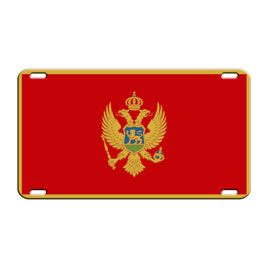Montenegro Country Flag License Novelty Plate Aluminum Metal Sign