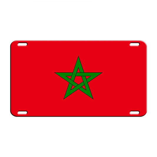 Morocco Country Flag License Novelty Plate Aluminum Metal Sign