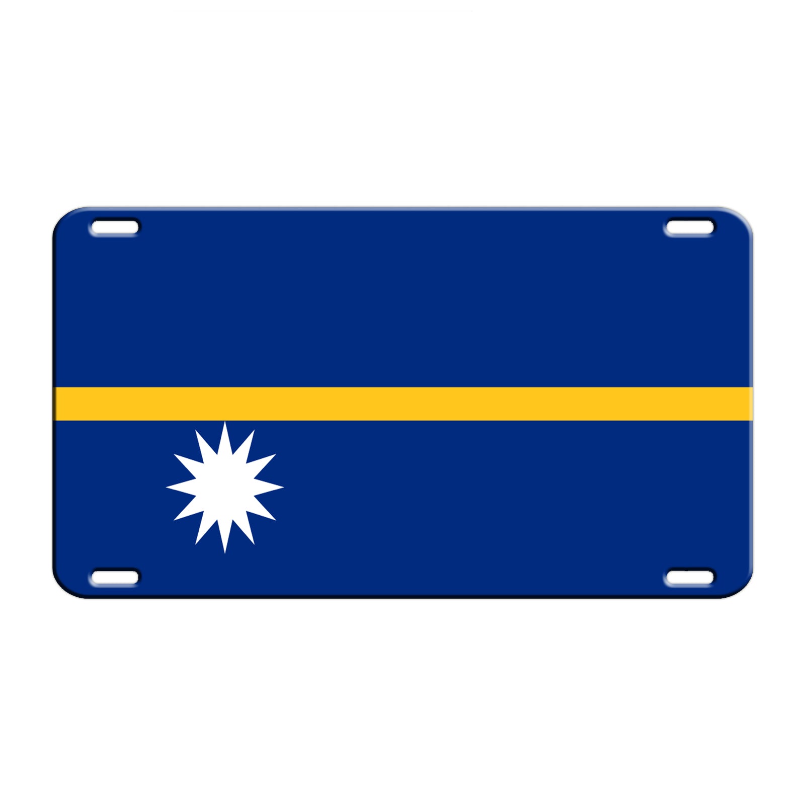 Nauru Country Flag License Novelty Plate Aluminum Metal Sign