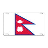 Nepal Country Flag License Novelty Plate Aluminum Metal Sign