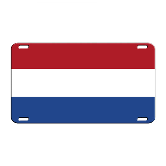 Netherlands Country Flag License Novelty Plate Aluminum Metal Sign