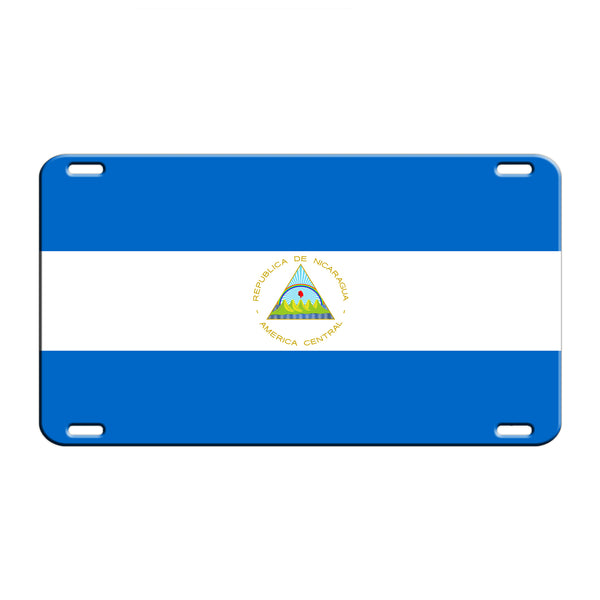 Nicaragua Country Flag | License Plate For Car - Sign Fever