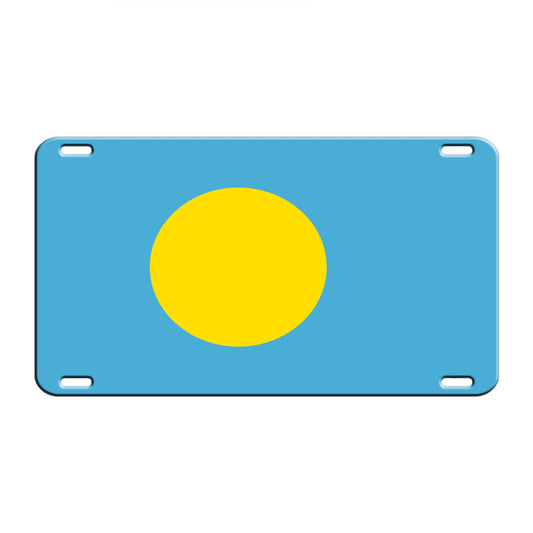 Palau Country Flag License Novelty Plate Aluminum Metal Sign