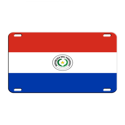 Paraguay Country Flag License Novelty Plate Aluminum Metal Sign