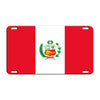 Peru Country Flag License Novelty Plate Aluminum Metal Sign