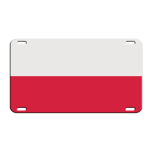 Poland Country Flag License Novelty Plate Aluminum Metal Sign