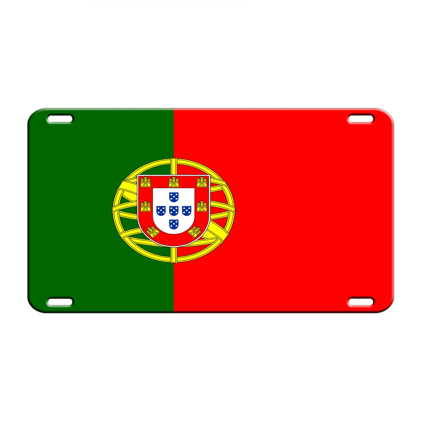 Portugal Country Flag License Novelty Plate Aluminum Metal Sign