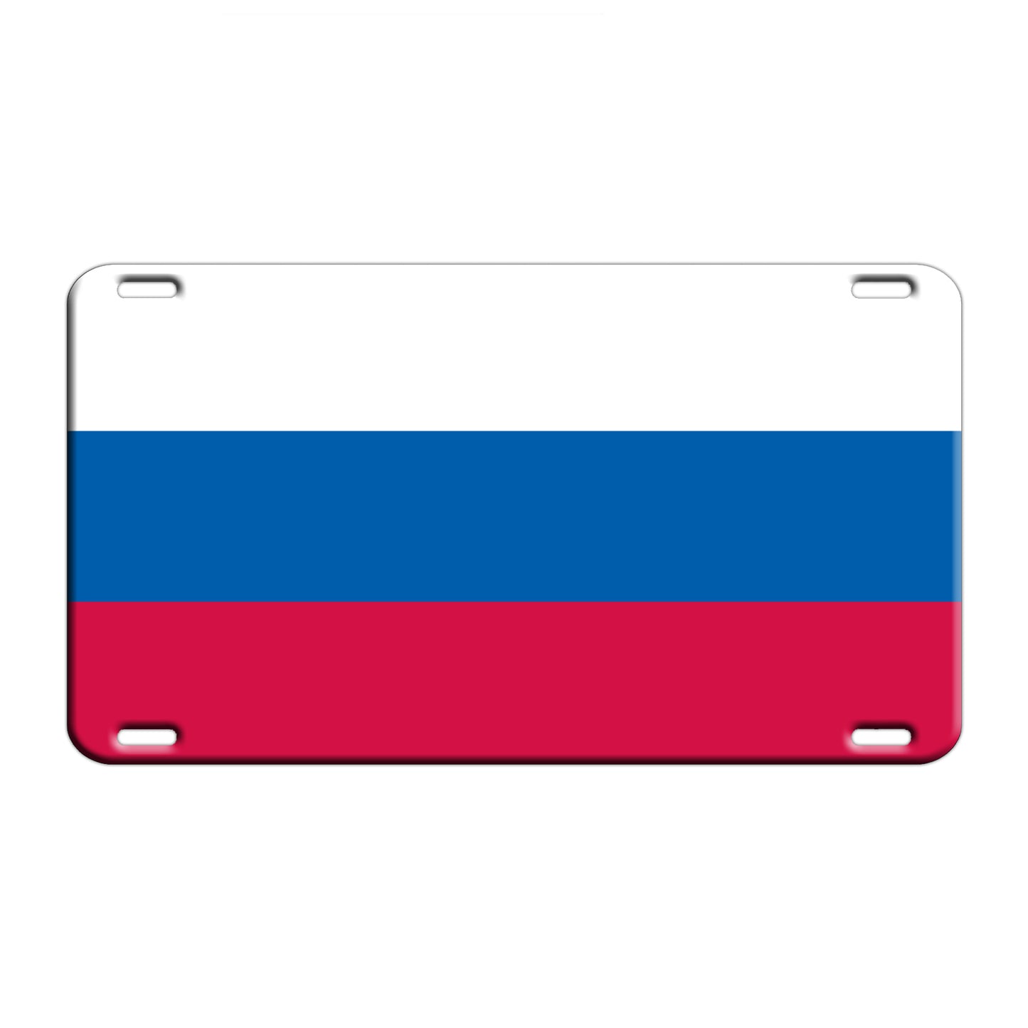 Russia Country Flag License Novelty Plate Aluminum Metal Sign