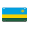 Rwanda Country Flag License Novelty Plate Aluminum Metal Sign