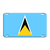 Saint Lucia Country Flag License Novelty Plate Aluminum Metal Sign