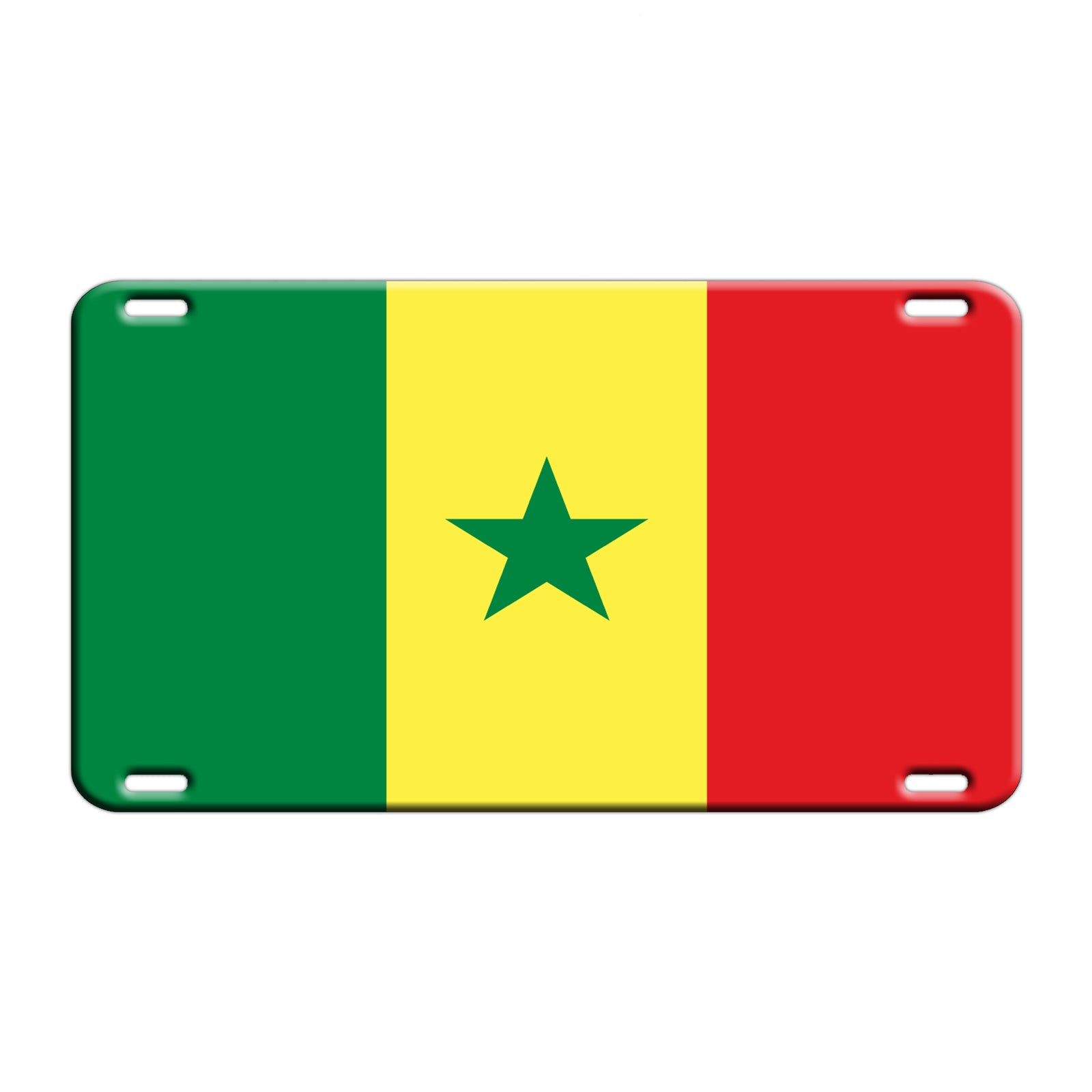 Senegal Country Flag License Novelty Plate Aluminum Metal Sign