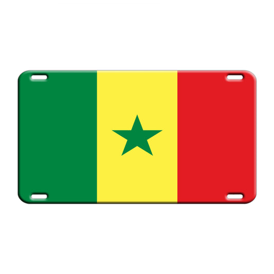Senegal Country Flag License Novelty Plate Aluminum Metal Sign