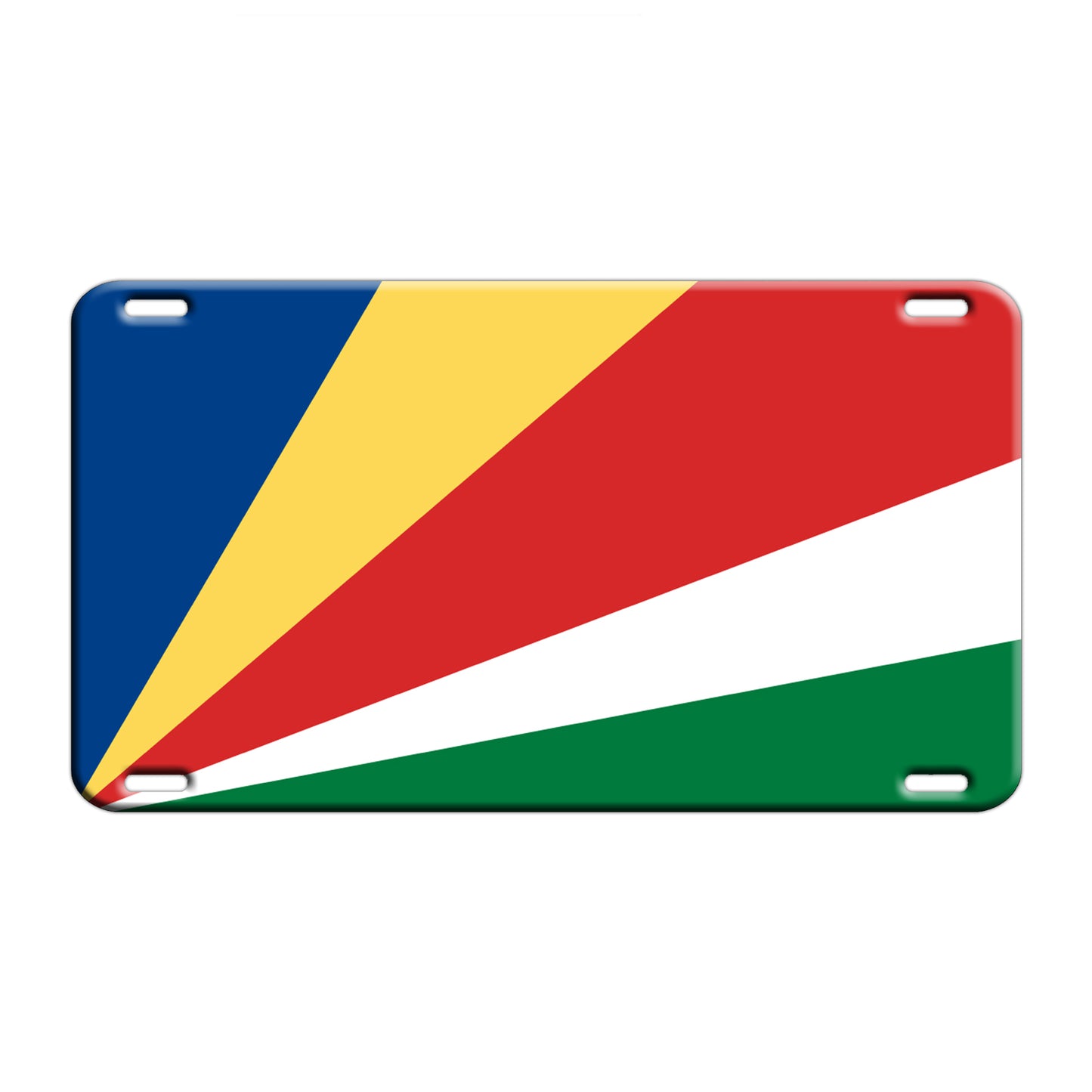 Seychelles Country Flag License Novelty Plate Aluminum Metal Sign