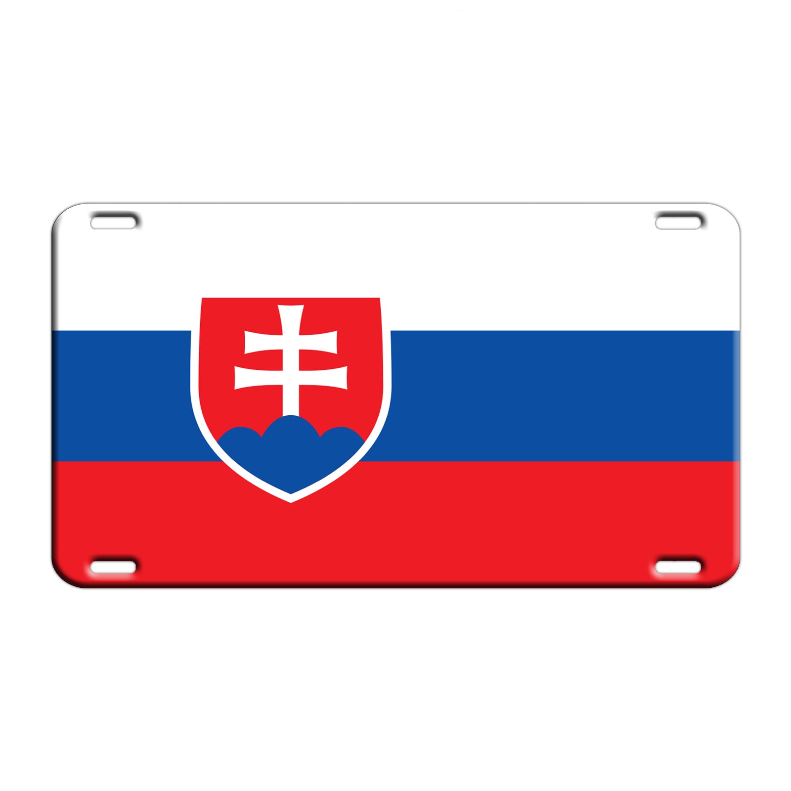 Slovakia Country Flag License Novelty Plate Aluminum Metal Sign