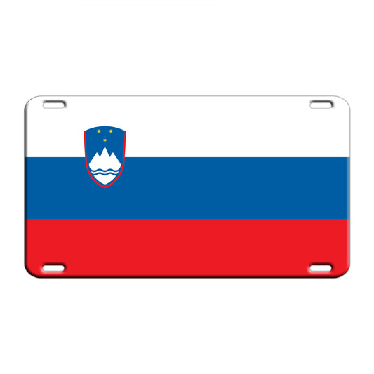 Slovenia Country Flag License Novelty Plate Aluminum Metal Sign