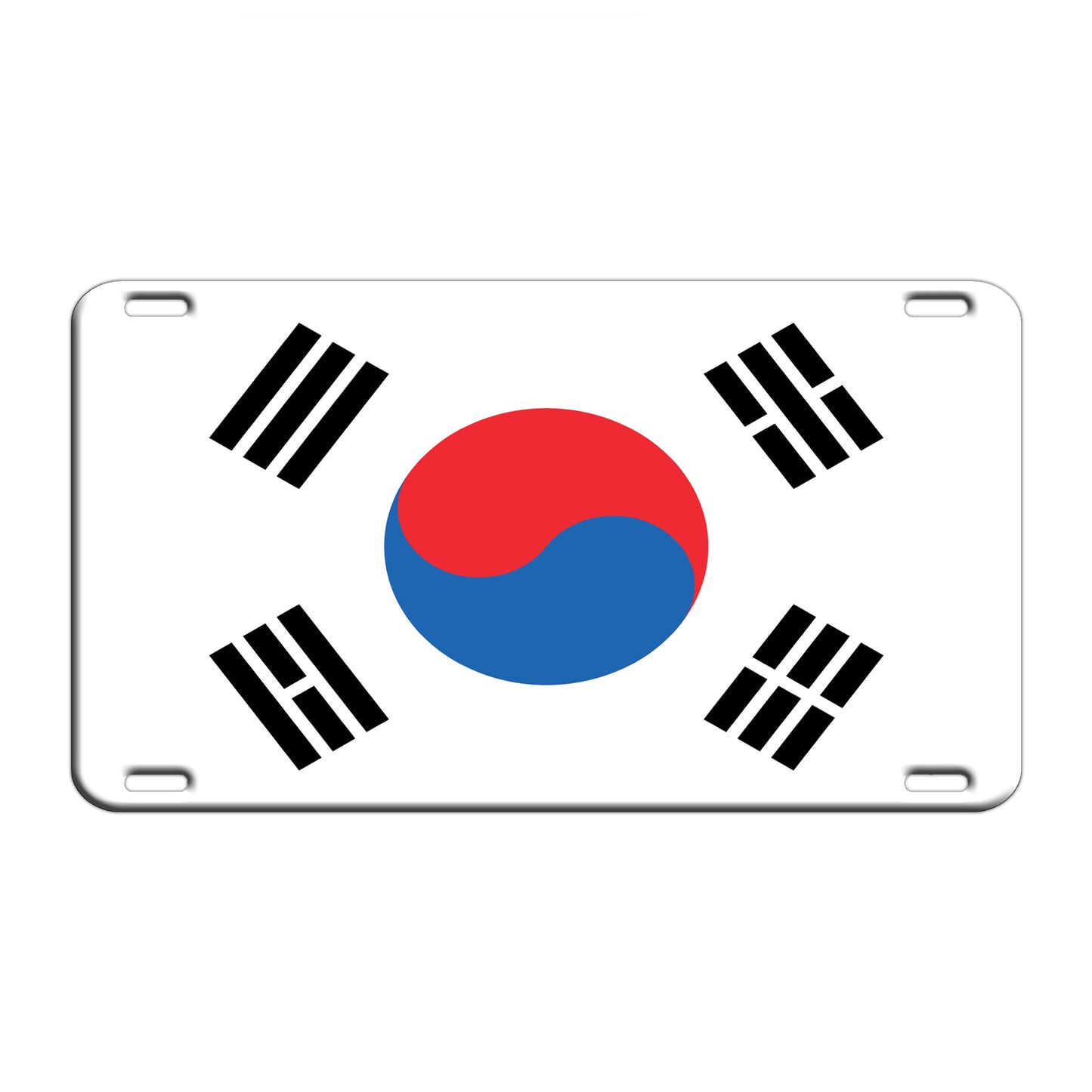 South Korea Country Flag License Novelty Plate Aluminum Metal Sign