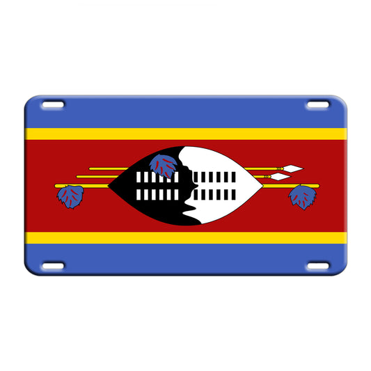 Swaziland Country Flag License Novelty Plate Aluminum Metal Sign