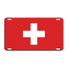 Switzerland Country Flag License Novelty Plate Aluminum Metal Sign
