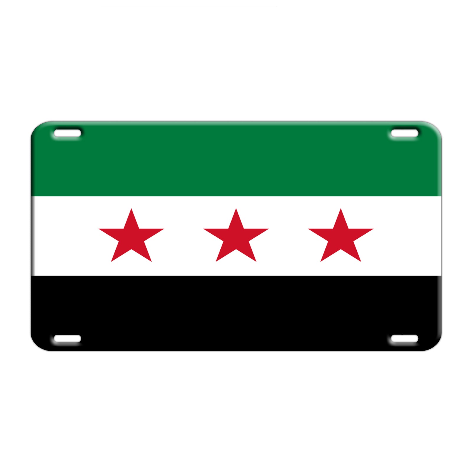 Syria Country Flag License Novelty Plate Aluminum Metal Sign