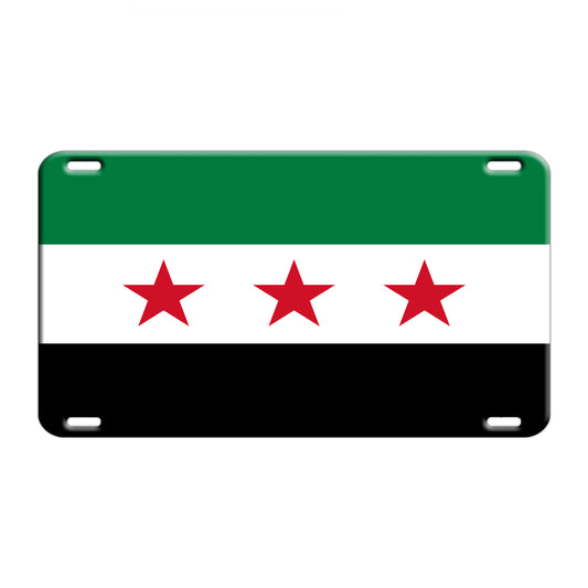 Syria Country Flag License Novelty Plate Aluminum Metal Sign