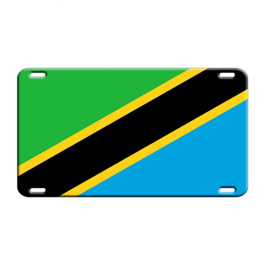 Tanzania Country Flag License Novelty Plate Aluminum Metal Sign