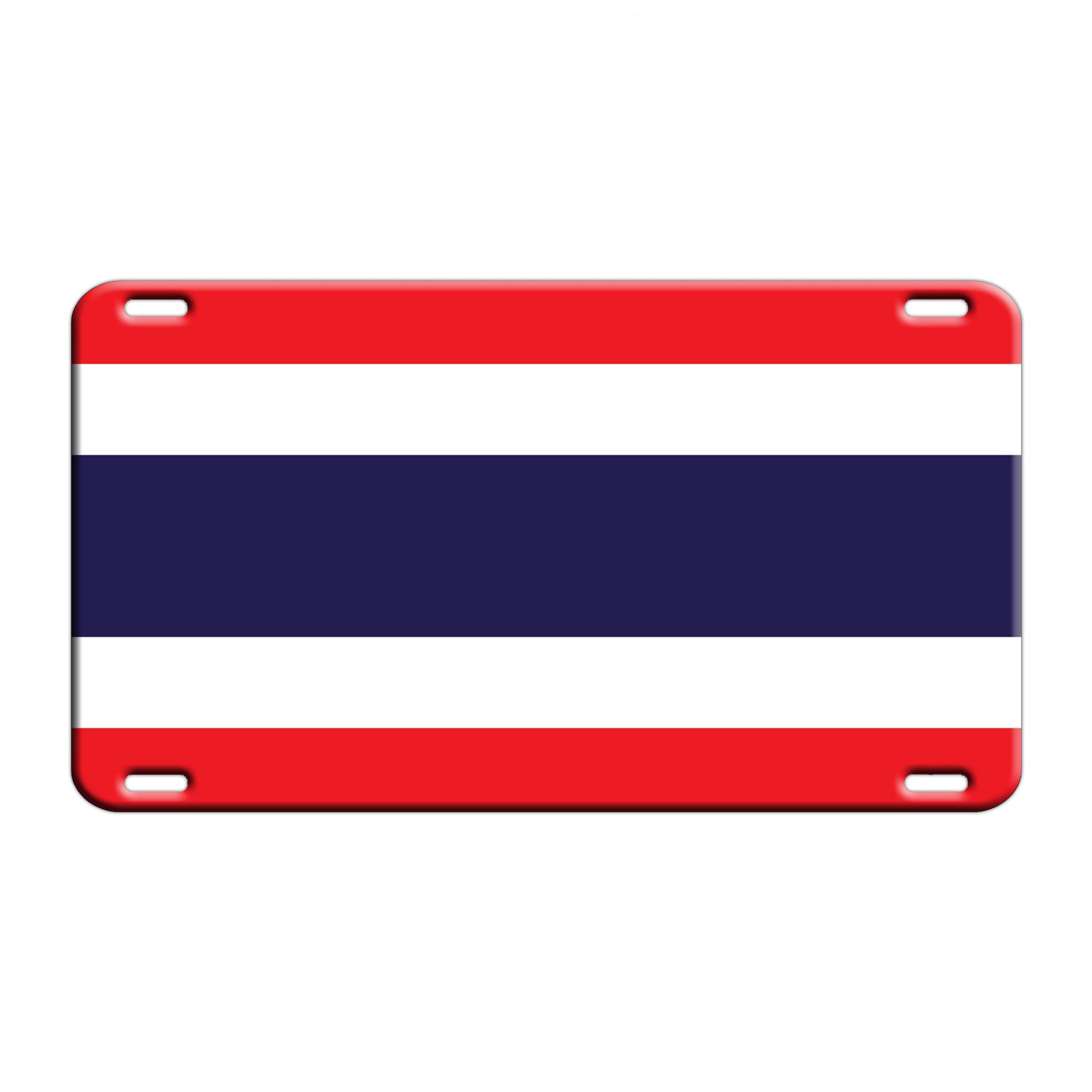 Thailand Country Flag License Novelty Plate Aluminum Metal Sign
