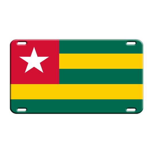 Togo Country Flag License Novelty Plate Aluminum Metal Sign