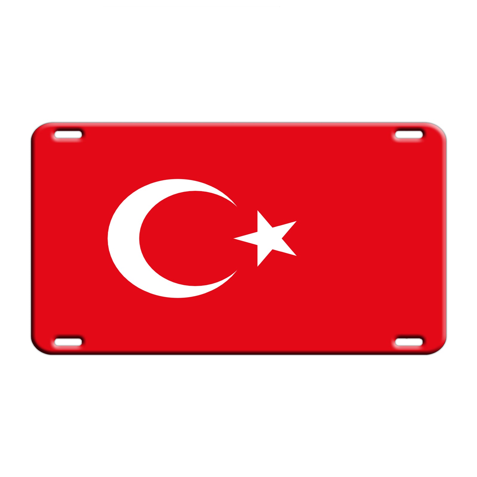 Turkey Country Flag License Novelty Plate Aluminum Metal Sign