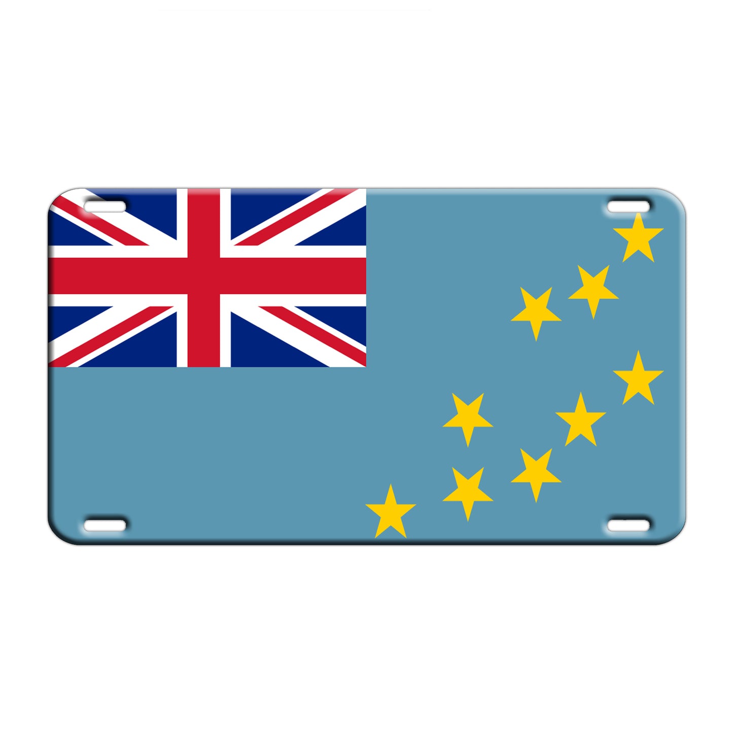 Tuvalu Country Flag License Novelty Plate Aluminum Metal Sign