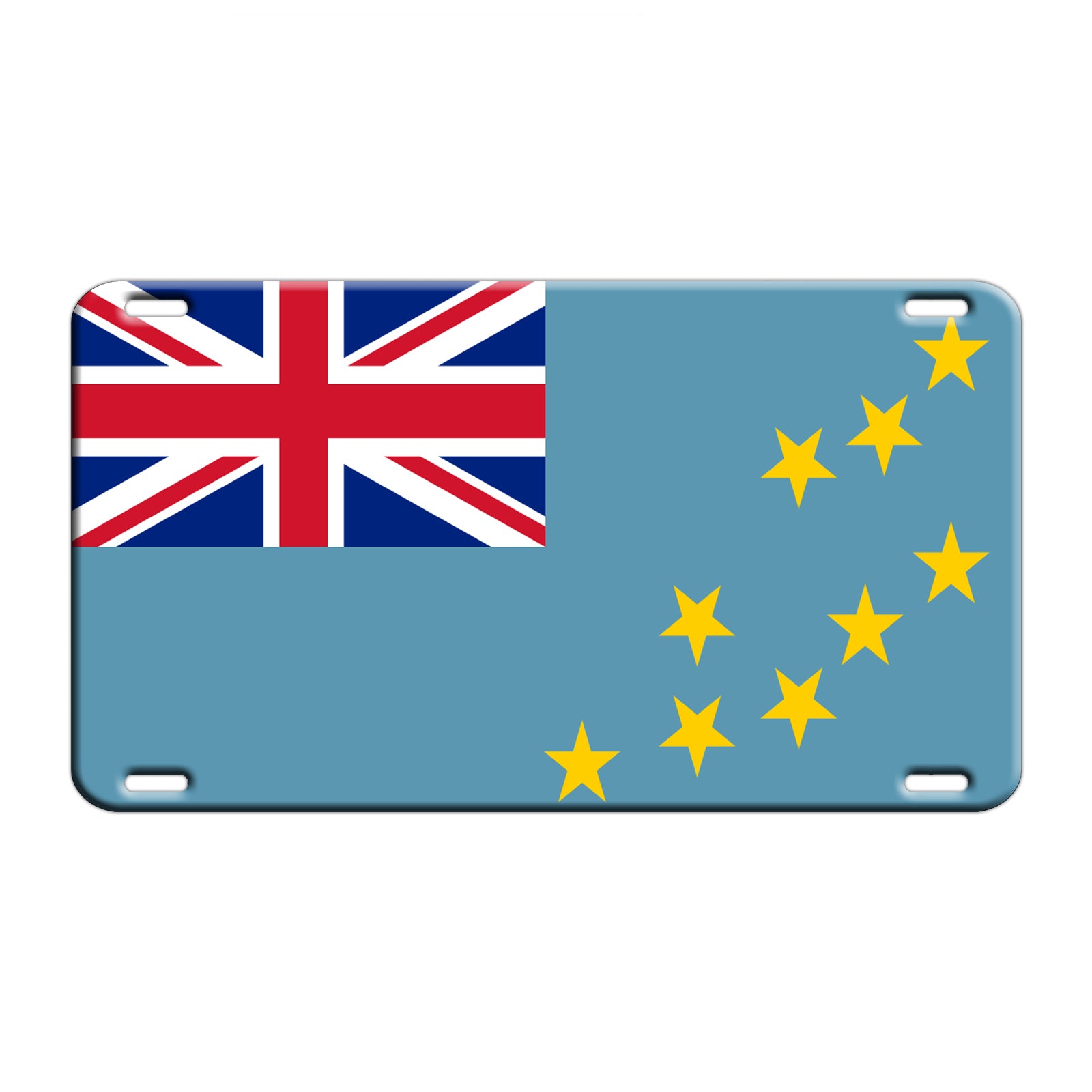 Tuvalu Country Flag License Novelty Plate Aluminum Metal Sign
