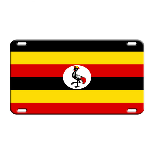 Uganda Country Flag License Novelty Plate Aluminum Metal Sign