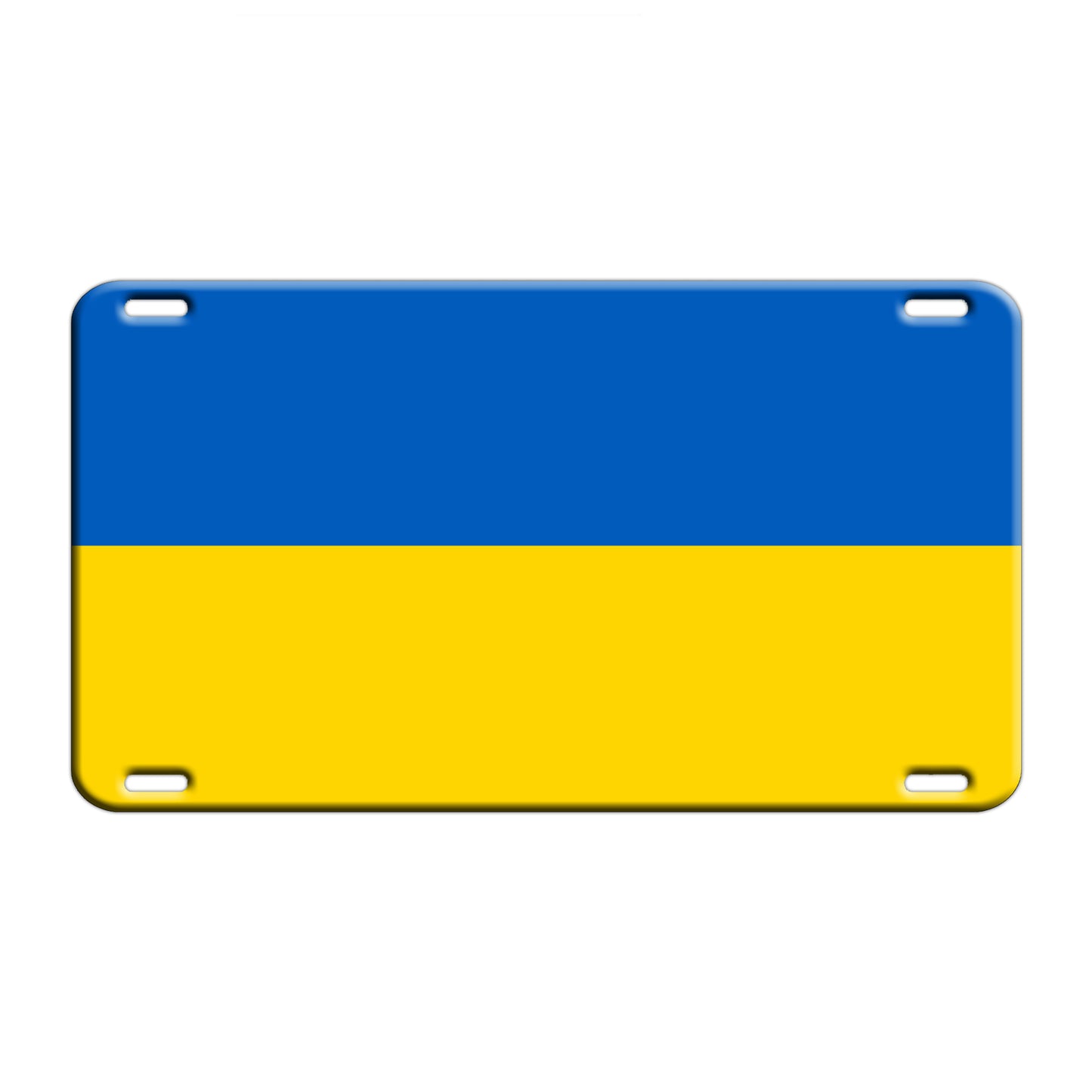 Ukraine Country Flag License Novelty Plate Aluminum Metal Sign
