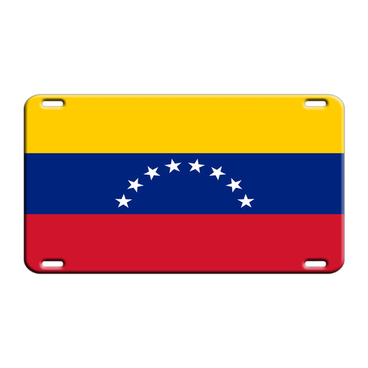 Venezuela Country Flag License Novelty Plate Aluminum Metal Sign