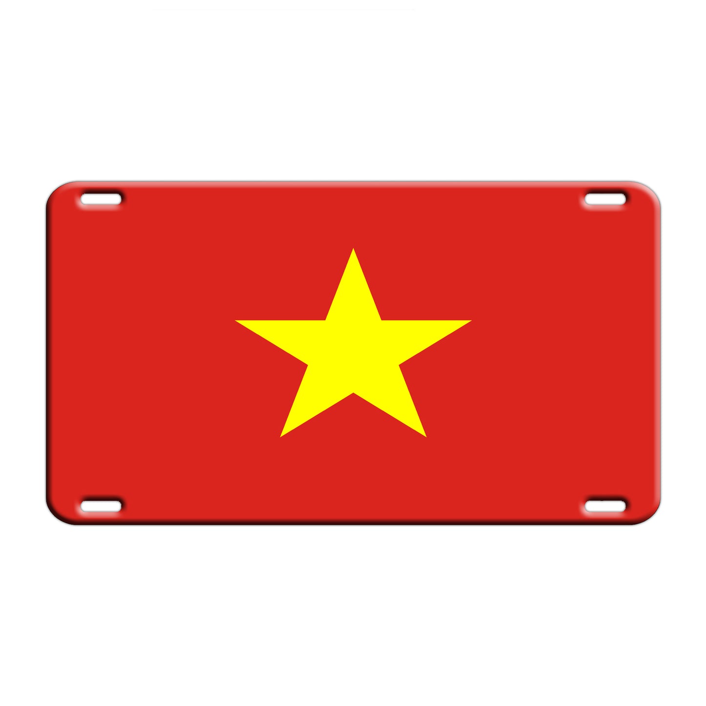 Vietnam Country Flag License Novelty Plate Aluminum Metal Sign