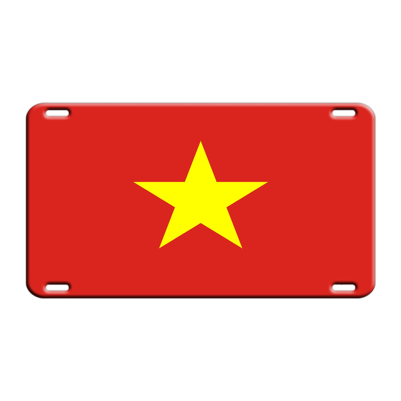 Vietnam Country Flag License Novelty Plate Aluminum Metal Sign