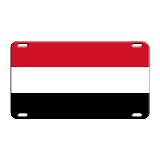 Yemen Country Flag License Novelty Plate Aluminum Metal Sign