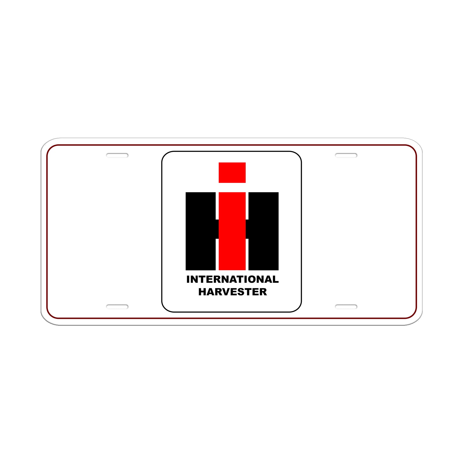 International Harvester License Novelty Plate Aluminum Metal Sign