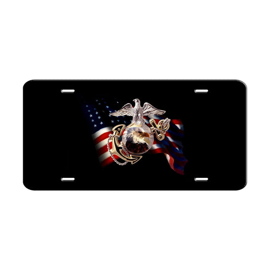 USA Country Flag License Novelty Plate Aluminum Metal Sign