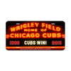 Wrigley Field Home Of Chicago Cubs 1908 Cubes Win! 2016 License Novelty Plate Aluminum Metal Sign