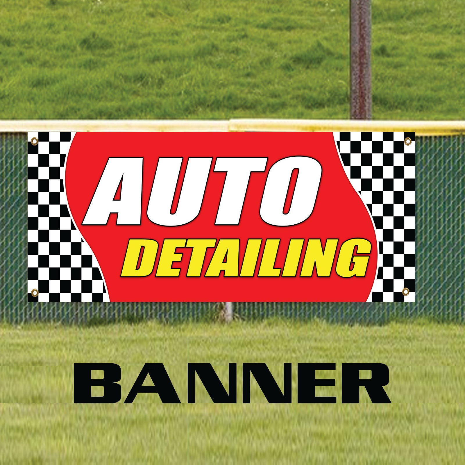 Auto Detailing Automotive Reparing Garage Vinyl Banner Sign