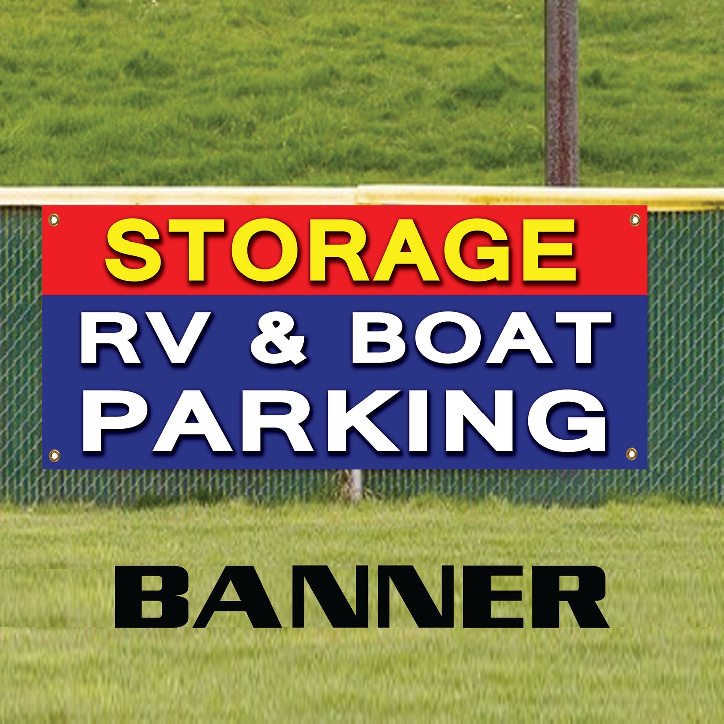 Storage RV & Boat Parking Business Advertising Vinyl Banner Sign