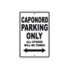 Caponord Parking Only All Others Will Be Towed Aluminum Decor Garage Sign