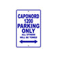Caponord 1200 Parking Only All Others Will Be Towed Aluminum Decor Garage Sign