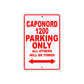 Caponord 1200 Parking Only All Others Will Be Towed Aluminum Decor Garage Sign