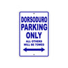 Dorsoduro Parking Only All Others Will Be Towed Aluminum Decor Garage Sign