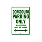 Dorsoduro Parking Only All Others Will Be Towed Aluminum Decor Garage Sign