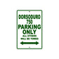 Dorsoduro 750 Parking Only All Others Will Be Towed Aluminum Decor Garage Sign