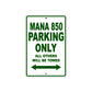 Mana 850 Parking Only All Others Will Be Towed Aluminum Decor Garage Sign